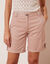 Bermuda uni longueur ajustable (beige)