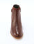 Platte boots in leer (bordeaux)