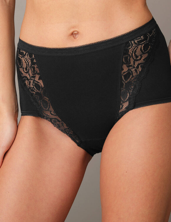 Culotte super maxi dentelle - lot de 3 (noir)