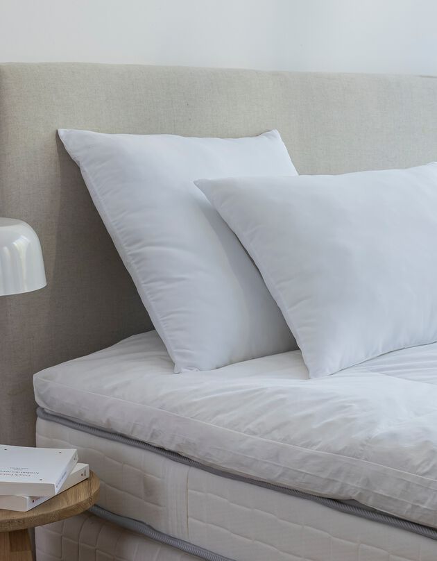 Hoofdkussen in microvezel, medium comfort (wit)