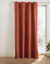 Verduisterend en isolerend gordijn, afgewerkt met oogringetjes (terracotta)