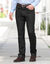 Jean droit 100% coton élastiqué côtés - entrej. 82 cm (black)