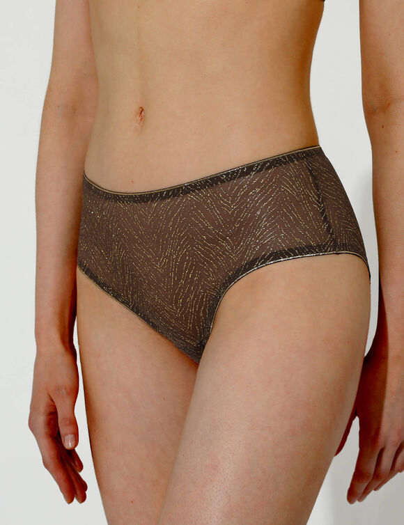 Slip "Golden Zebra" (marron)