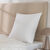 Oreiller sensation duvet confort m&eacute;dium (blanc)