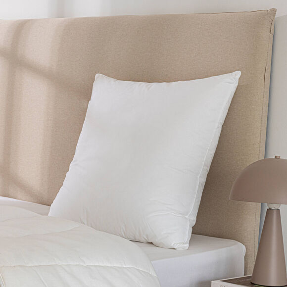 Oreiller sensation duvet confort m&eacute;dium (blanc)