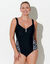 Maillot de bain 1 pi&egrave;ce z&egrave;bre &ndash; sans armatures (noir)