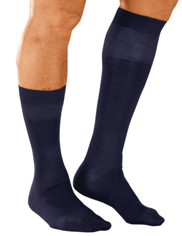 Mi-chaussettes laine effet massant - lot de 2 paires (marine)