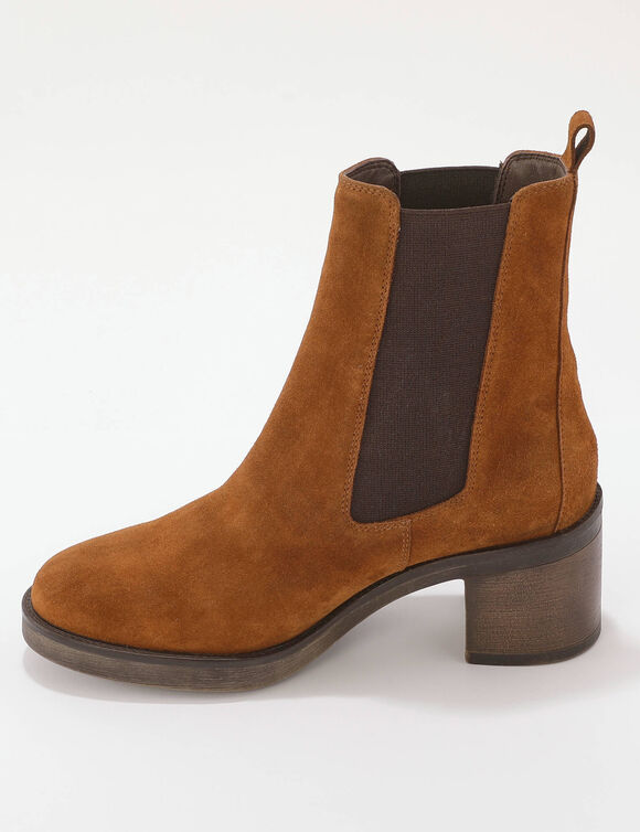 Boots chelsea cuir (marron)