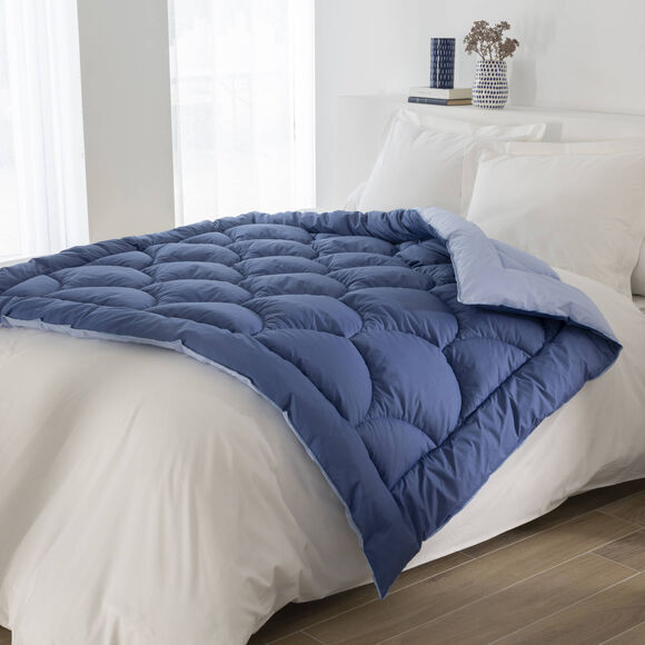Edredon bicolore (indigo / bleu)