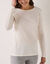 Thermisch T-shirt met ronde hals - lange mouwen (ivoorkleur)