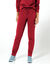 Pantalon jogging, molleton gratt&eacute; (rouge)