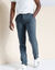 Chino broek, afgerond onder de buik (grijsblauw)