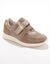 Sneakers met scratchsluiting, in rekbaar materiaal, speciaal voor gevoelige voeten (beige)