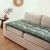 Long coussin de sol imprim&eacute; indien (vert)