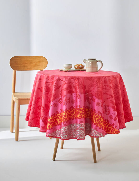Nappe imprim&eacute; effet chemin de table Nydel&reg;  (fuchsia)