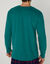 T-shirt pyjama motif plac&eacute; manches longues (vert)