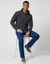 Pull col camionneur c&ocirc;te anglaise 30% laine (gris anthracite)