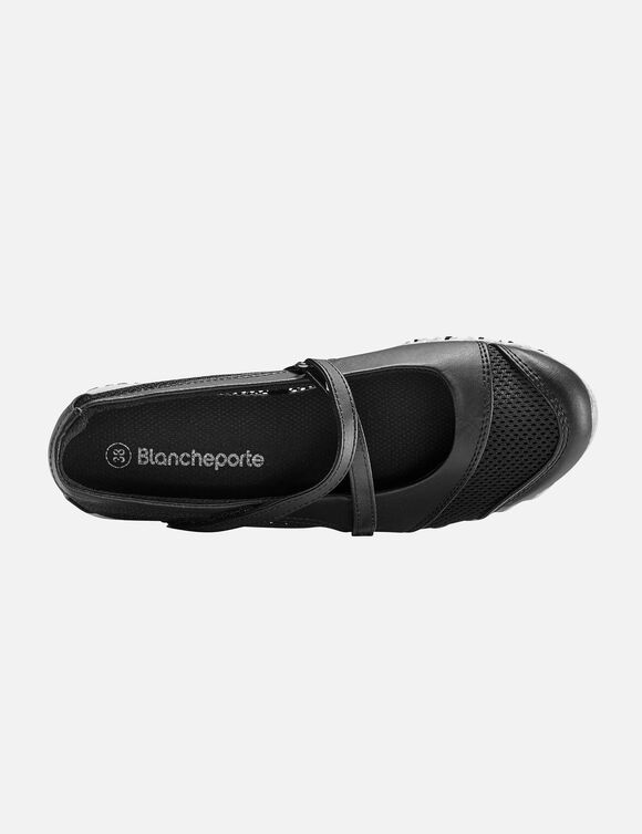 Ballerines de sport scratch&eacute;es ultra-souples (noir)