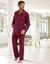 Pyjama uni popeline polyester/coton (bordeaux)