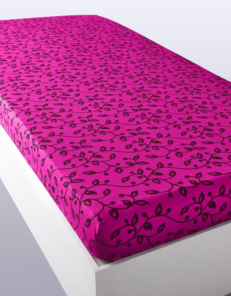 Linge de lit Héritage flanelle à motifs volutes, fuchsia / prune Linge de lit Héritage flanelle à motifs volutes, fuchsia / prune, hi-res image number 3