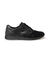 Derbies zippées et lacées en cuir et textile extensible (noir)
