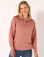 Sweat col montant zippé en molleton gratté (pêche)
