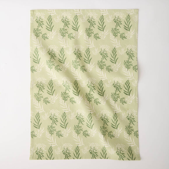 Geassorteerde droogdoeken van saliegroen katoen - set van 3 (saliegroen)