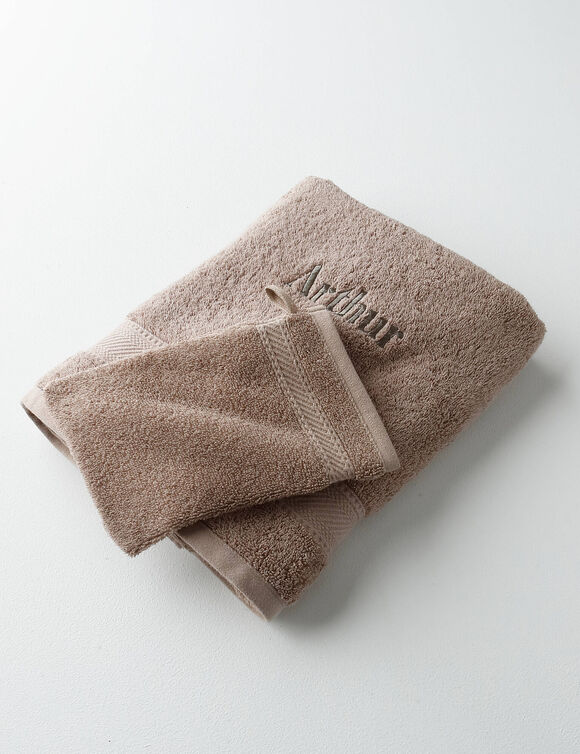 Collectie gepersonaliseerde badhanddoeken &ndash; heerlijk zacht, 540 g/m&sup2; (taupe)
