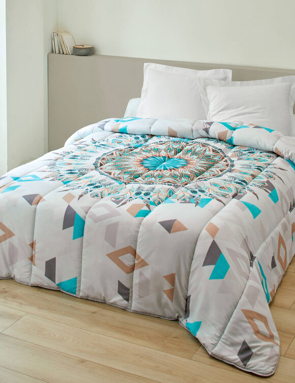 Couette microfibre imprimé Attrape-rêves 200 g/m² (bleu)