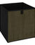 Cube de rangement pliable, velours côtelé (groen)