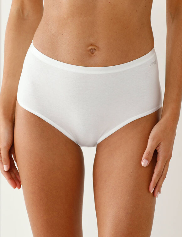 Maxislip "Go Daily Cotton" in stretchkatoen - 2+1 (gebroken wit)