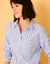Gestreept oversize hemd (wit / blauw)
