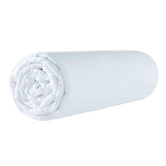 Drap-housse uni jersey bonnet 40 cm (blanc)