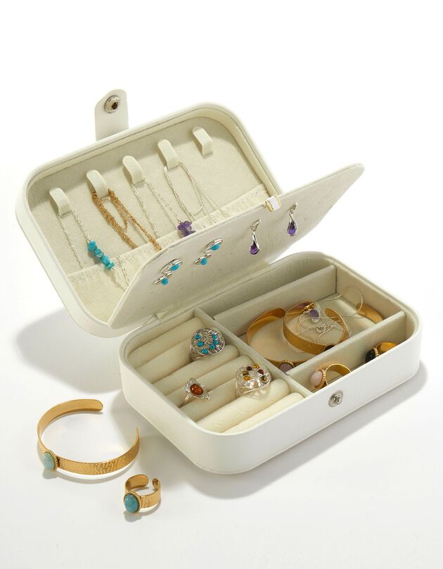 Mallette range-bijoux (blanc)