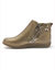 Boots met dubbele rits - verwijderbare comfortzool PÉDICONFORT (goudbruin)