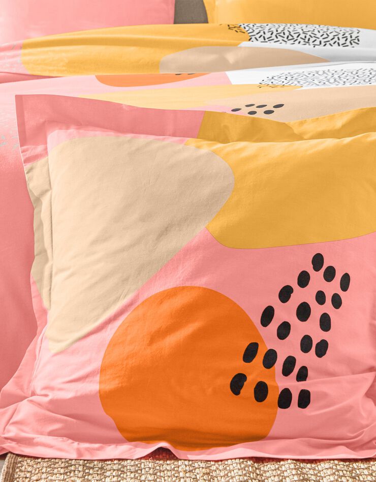 Linge de lit Oscar - coton (corail)