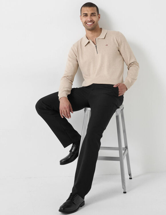 Pantalon ceinture ajustable invisible - polyester (noir)