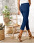 3/4-jeans met elastische taille (stone)