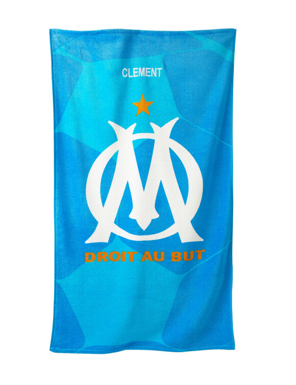 OM&reg;-badlaken om te personaliseren, van badstof en katoen in fluweel - 320 g/m&sup2; (blauw)
