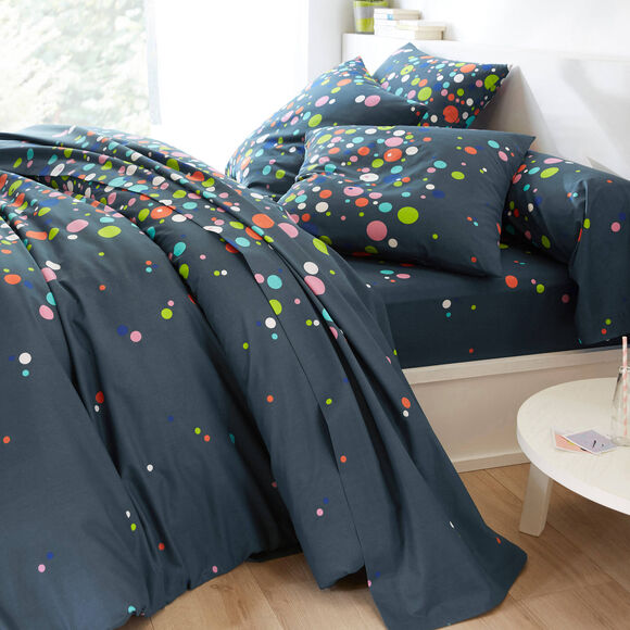 Linge de lit Pétillant coton  (anthracite)