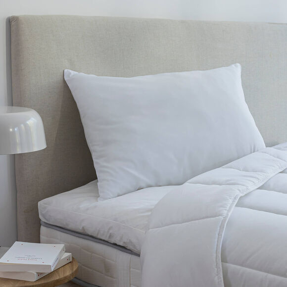 Hoofdkussen in microvezel, medium comfort (wit)