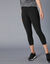 Legging 3/4 en coton issu de l'agriculture biologique (noir)