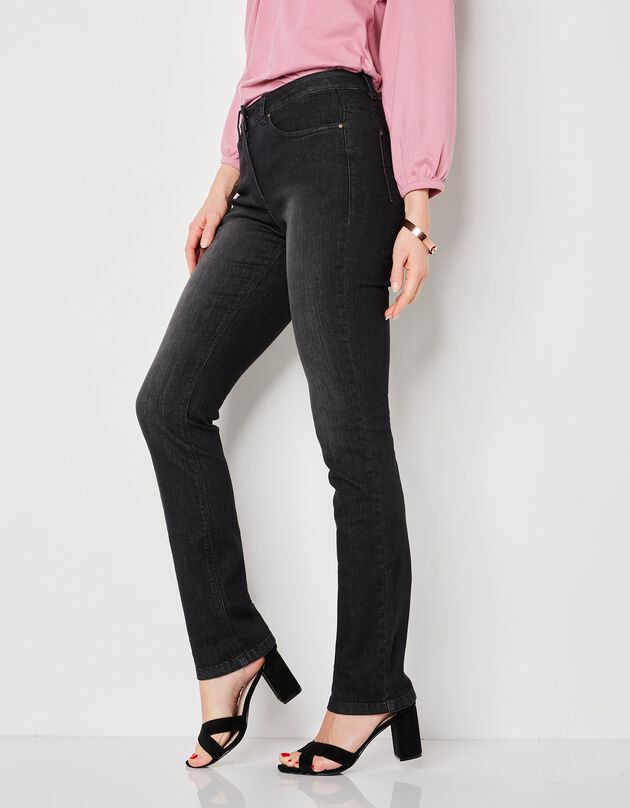 Jean stretch coupe droite (noir)