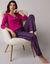 Pantalon de pyjama imprimé rayé Estrella - coton (marine)