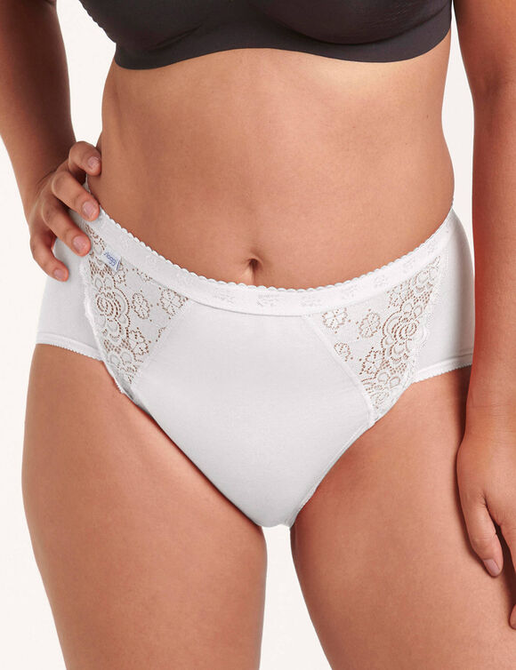 Midislip Chic, set van 3 kopen + 1 GRATIS (1) (wit)