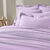 Linge de lit uni flanelle (lavendel)