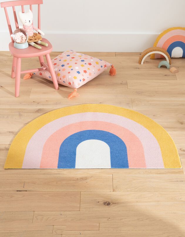 Tapis forme arc-en-ciel antidérapant (multicolore)