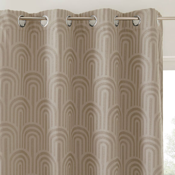 Isolerend gordijn met jacquard-motief van bogen (mastiek)