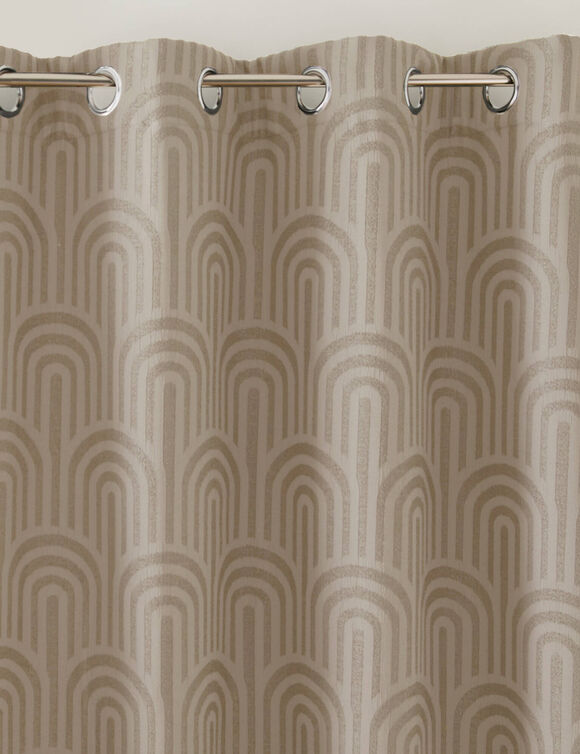 Isolerend gordijn met jacquard-motief van bogen (mastiek)