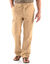 Pantalon cargo gabardine élastiqué (beige)